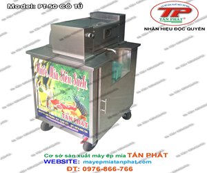 Máy ép nước mía MODEL:PT-50-1 có tủ kính